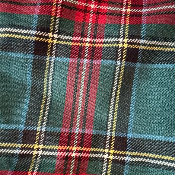 Plaid Women's Skirt - Green and Red - Picture 2 of 3